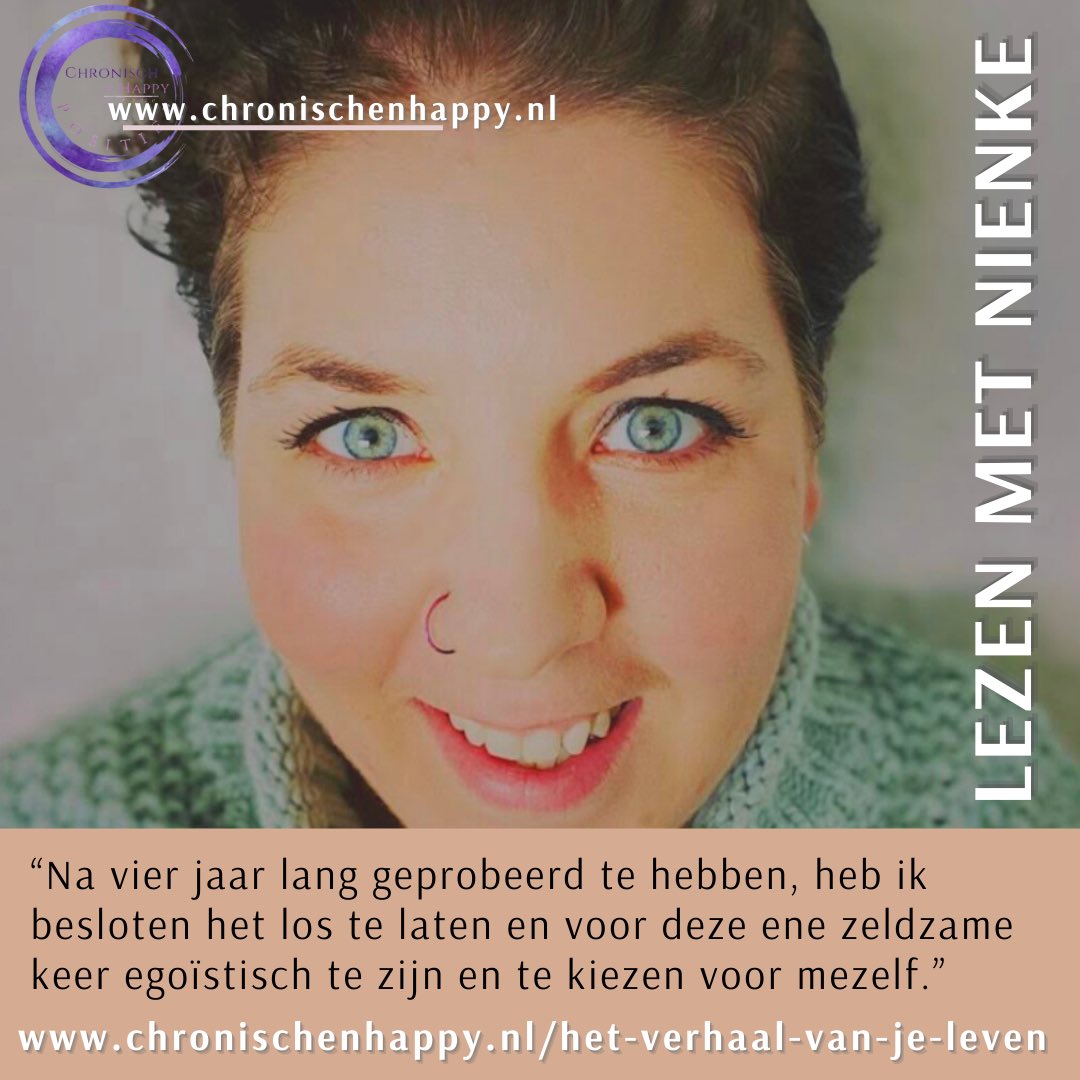 Egoïstisch zijn is soms heel erg nodig. 

Nienke heeft het er over in haar blog “Lezen met Nienke” waar ze je uiteraard ook meteen een mooie tip aan de hand doen qua boek. 

Snel naar de link in bio of naar chronischenhappy.nl/het-verhaal-va… zou ik zeggen. 
#ms #blog #boekentip