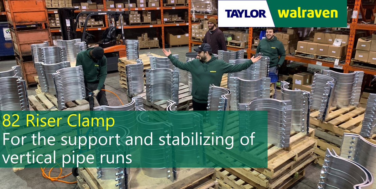 A fresh run of 14' #82 Zinc Plated Riser Clamps being assembled by the #TaylorWalraven team. 

Check it out! 👀 👉 bit.ly/3LDTev1

#walraven #thevalueofsmart #riserclamp #pipesupport #teamwork