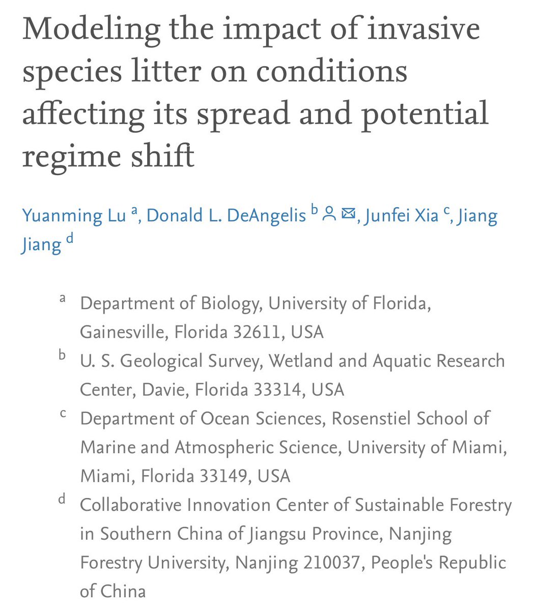 lu_yuanming's tweet photo. It is always a pleasant experience work with my longtime friends and awesome scientists! Now my last chapter of my Master’s thesis finally in press! In this paper, we use spatially explicit ABM aids in understanding invader success. https://t.co/JORvG4nBO2 https://t.co/P3CDbkFFqZ