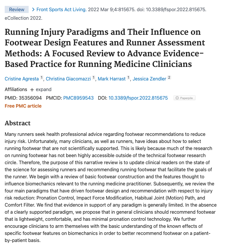 USAF_PT's tweet photo. 🔥 off the press: "Running Injury Paradigms & Their Influence on Footwear Design Features & Runner Assessment Methods: A Focused Review to Advance Evidence-Based Practice for Running Medicine Clinicians"
https://t.co/V9HxiAQOIG
#MSKinjuries #RunningInjury https://t.co/Nq18D91JoK