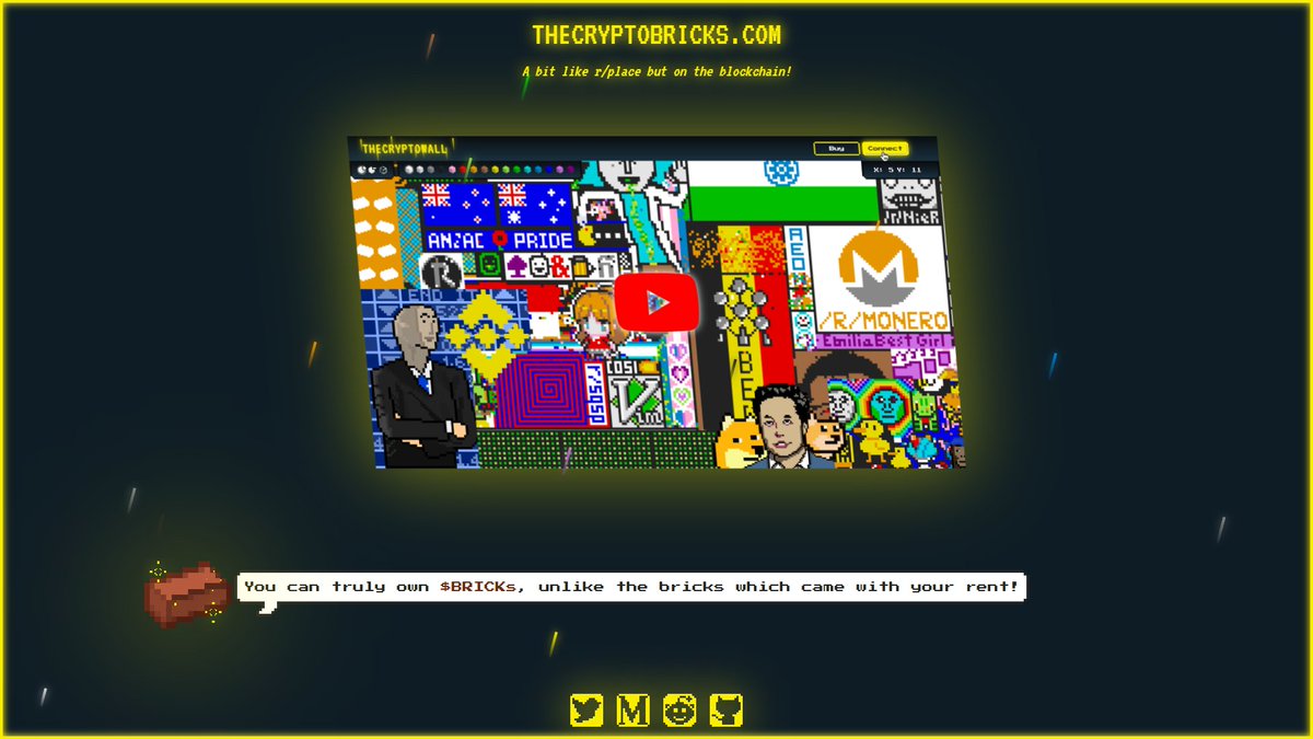 TheCryptoBrick's tweet photo. What if you could make the #pixelwar on the #blockchain ? https://t.co/vUeuD5nmLs