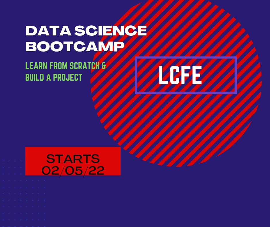 LCFE2203's tweet photo. Introducing our brand new data science and business analytics Bootcamp delivered through an expert tutor through adapted Bootcamp sessions, Hands-on projects and career support.

For more information or to book your place call us on: 01254433939 https://t.co/HrzVTwMDqA