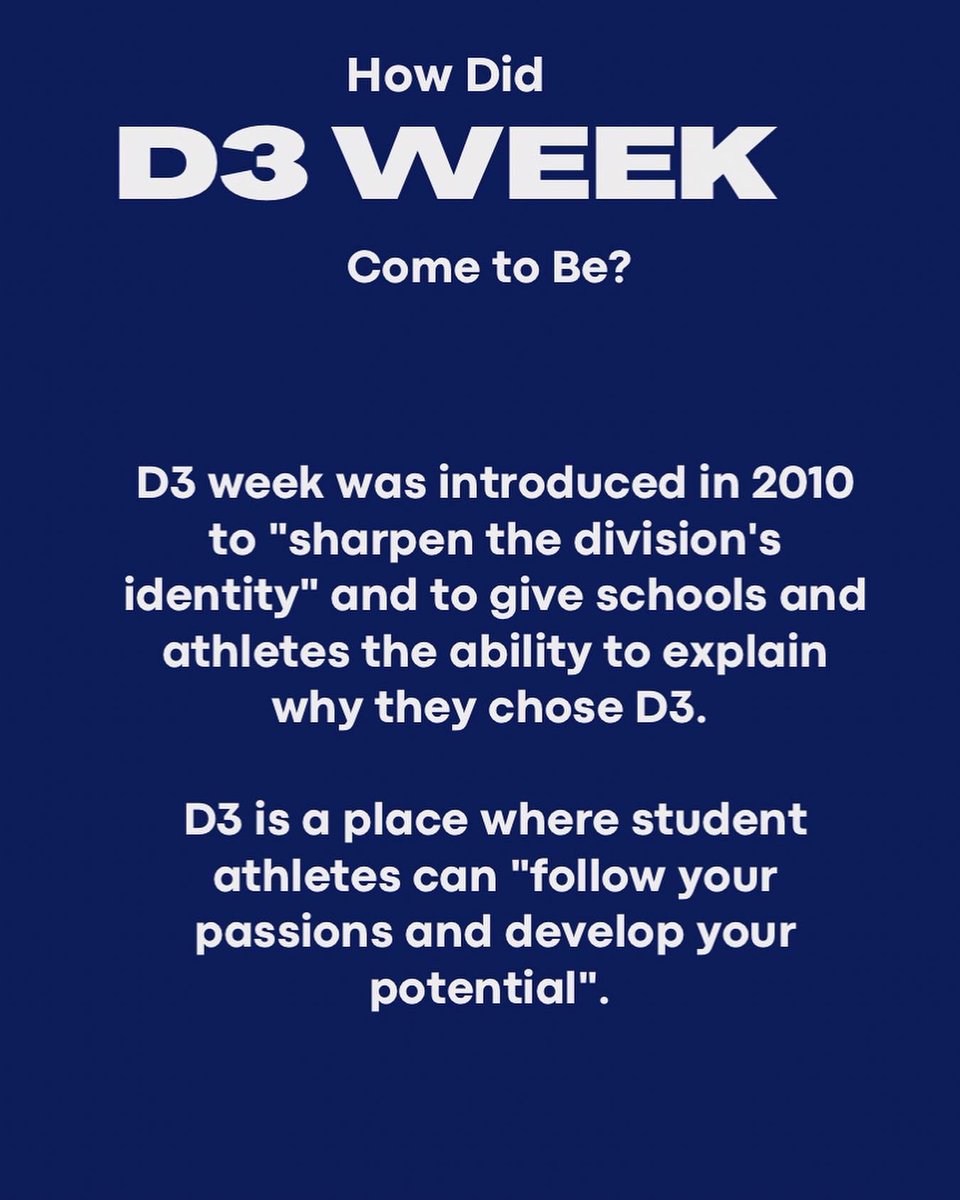 Stevenson_SAAC's tweet photo. Today marks the start of the 2022 D3 week! Follow along on social medias throughout the week to celebrate! #WhyD3 #NCAAD3 https://t.co/esed9GEWoJ