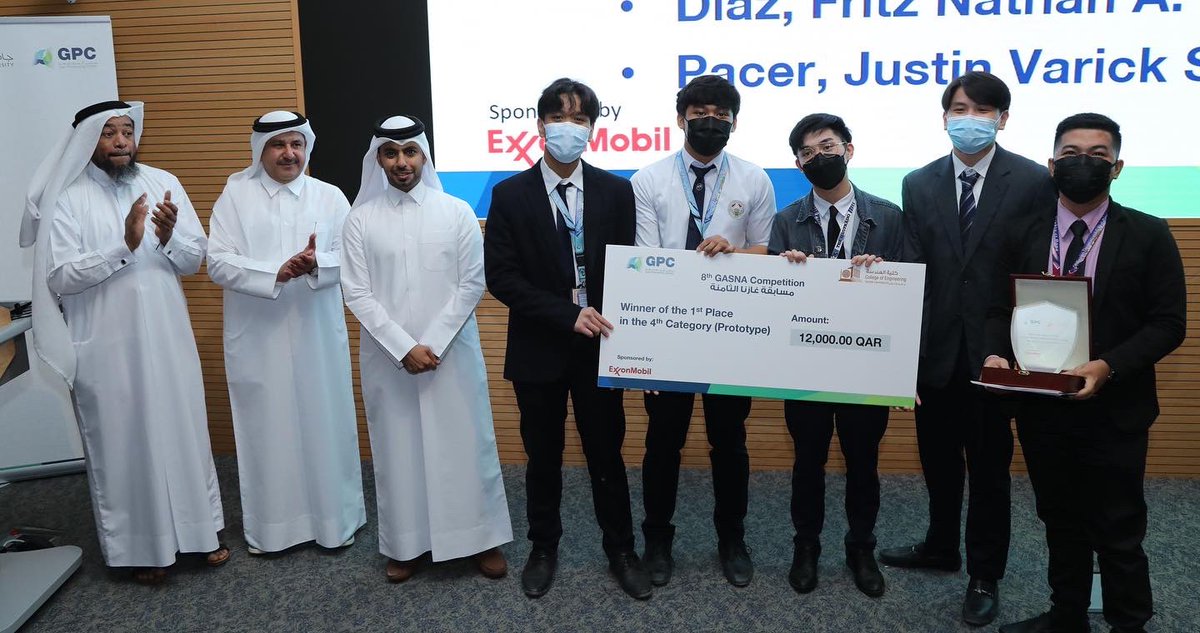 exxonmobil_qa's tweet photo. We had the pleasure of taking part in the closing ceremony of the 8th Gasna Competition. Special thanks to our partner @qataruniversity for providing learning opportunities for students that offer insight into the energy sector. Congratulations to this year’s winners!
#Qatar https://t.co/jMUJ9KZy9K