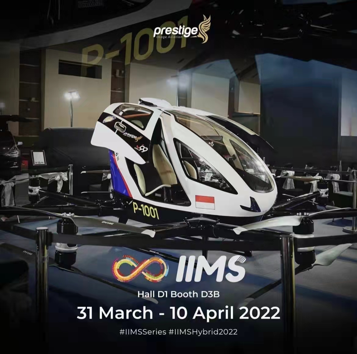 ehang's tweet photo. @EHang is at the Indonesia International Motor Show 2022!🇮🇩🚙 @IIMS_ID specifically features 🌱eco-friendly vehicles this year and #EHang216 is proud to be the ONLY flying taxi at the mega auto show. The event lasts till Apr. 10 -- more excitement is coming this week! 🙌🙌 https://t.co/hBVctNbhsw