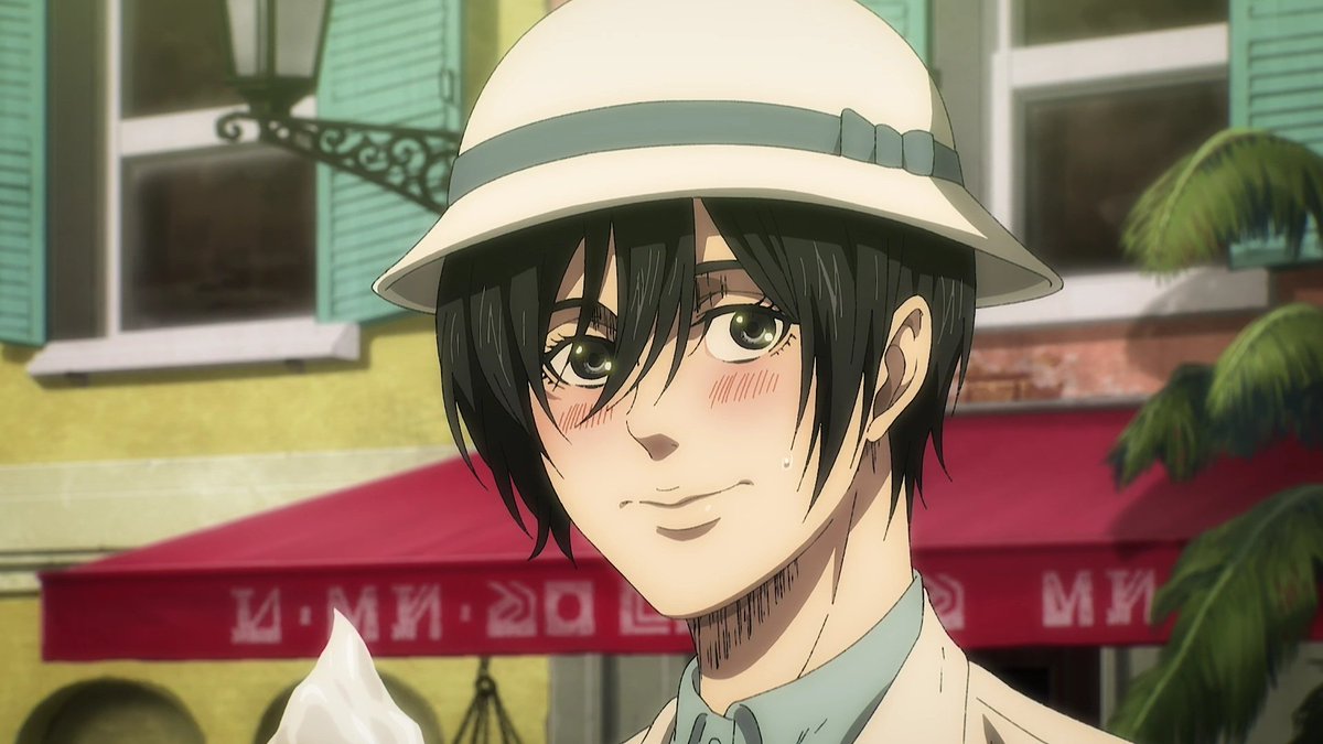 mikasagallery's tweet photo. My girl Mikasa Ackerman tasting ice cream for the first time. https://t.co/XAyj0ZmCnN