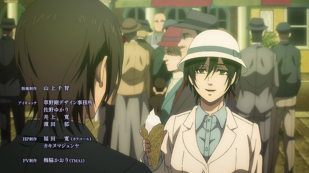 mikasagallery's tweet photo. My girl Mikasa Ackerman tasting ice cream for the first time. https://t.co/XAyj0ZmCnN