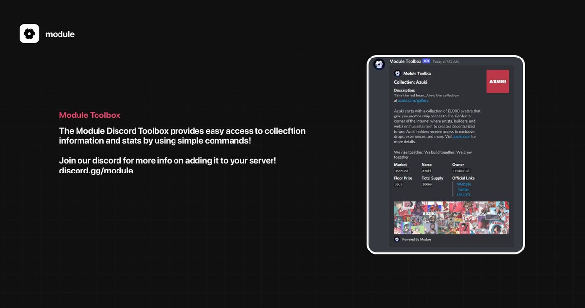 Last week we released our discord bot, Module Toolbox. Module toolbox ...