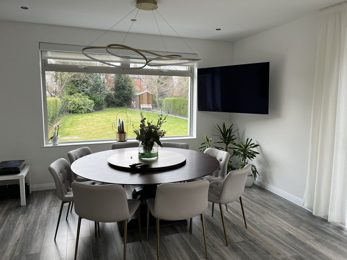 CarrollsGlass's tweet photo. Tastefull and elegant extension in Cherryvalley area of Belfast. @SapaBldgSystem Sapa c125 triple track lift and slide with Sapa si window and lantern rooflight. https://t.co/ZdbSrl9ZQN