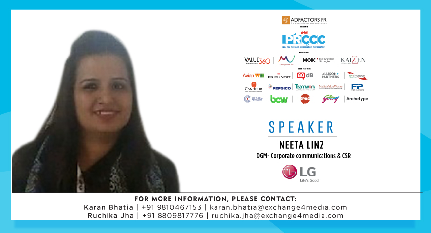 Welcoming our esteemed speaker <a href="/neetalinz/">NEETA LINZ</a> for the 12th edition of India PR and Corp Comm Conference 2021 (IPRCCC)

<a href="/anuragbatrayo/">Anurag Batra</a> <a href="/nawalahuja/">Nawal Ahuja</a> <a href="/karanbhatias/">Karan Bhatia</a> 

#iprcca2021 #iprccc2021 #e4mevents #media #PRandCorpComm