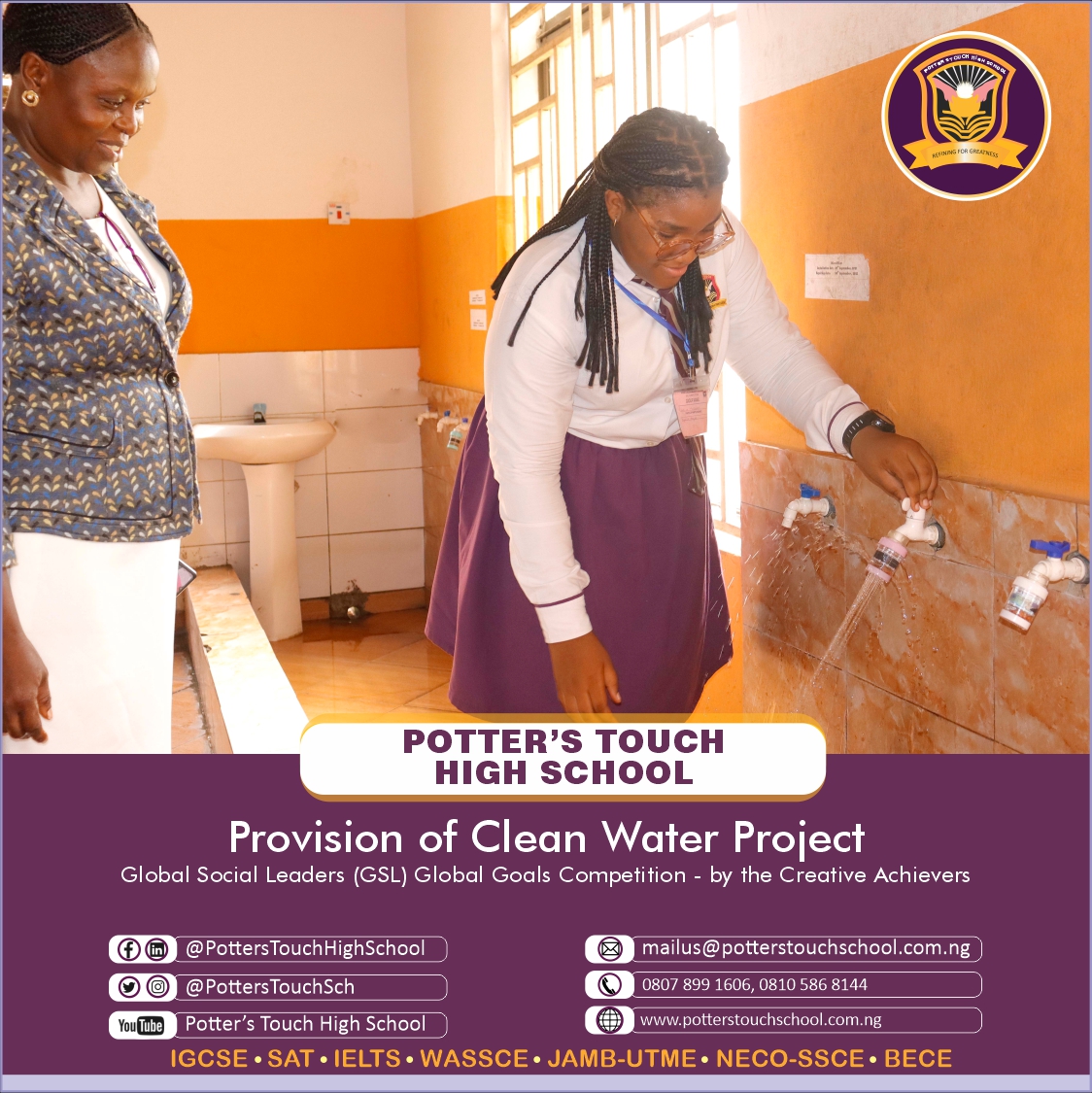 potterstouchsch's tweet photo. Our Year 11 students who are participating in the GSL #GlobalGoals competition are providing drinking water, filters, refillable dispenser bottles, manual water dispensers, to some schools in their community.  #sustainabledevelopment #gsl2022 #pths  #refiningforgreatness https://t.co/TUC67e4Rcb