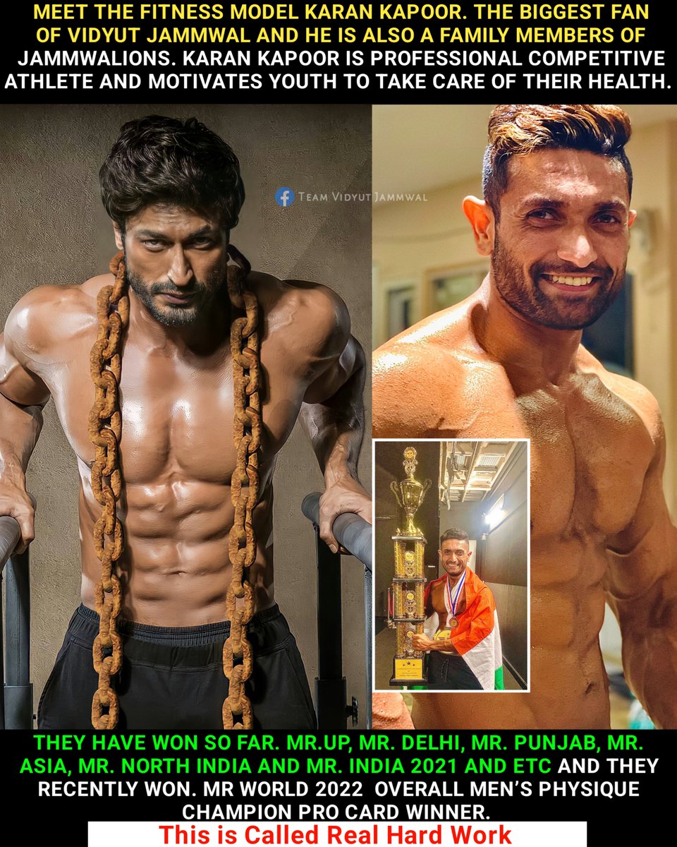 TeamJammwal's tweet photo. Many many Congratulations @mekarankapoor Brother 😍😍🎈💥 You made India feel proud and We all Jammwalions always proud of you my brother 😎😎 

@VidyutJammwal @MandviSharma @search_in_me @EmyHamdy23 @vidyuts_maniac https://t.co/VlYDumj5wJ
