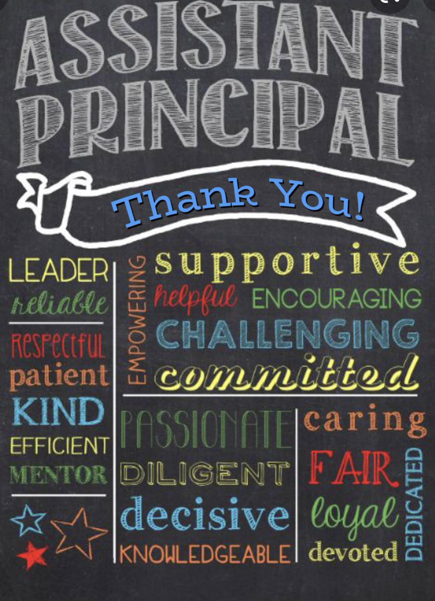 Sending a special shout out to our outstanding assistant principals! Thanks for your hard work and dedication to our staff, students and families! We look forward to celebrating you this week. 💜🧡