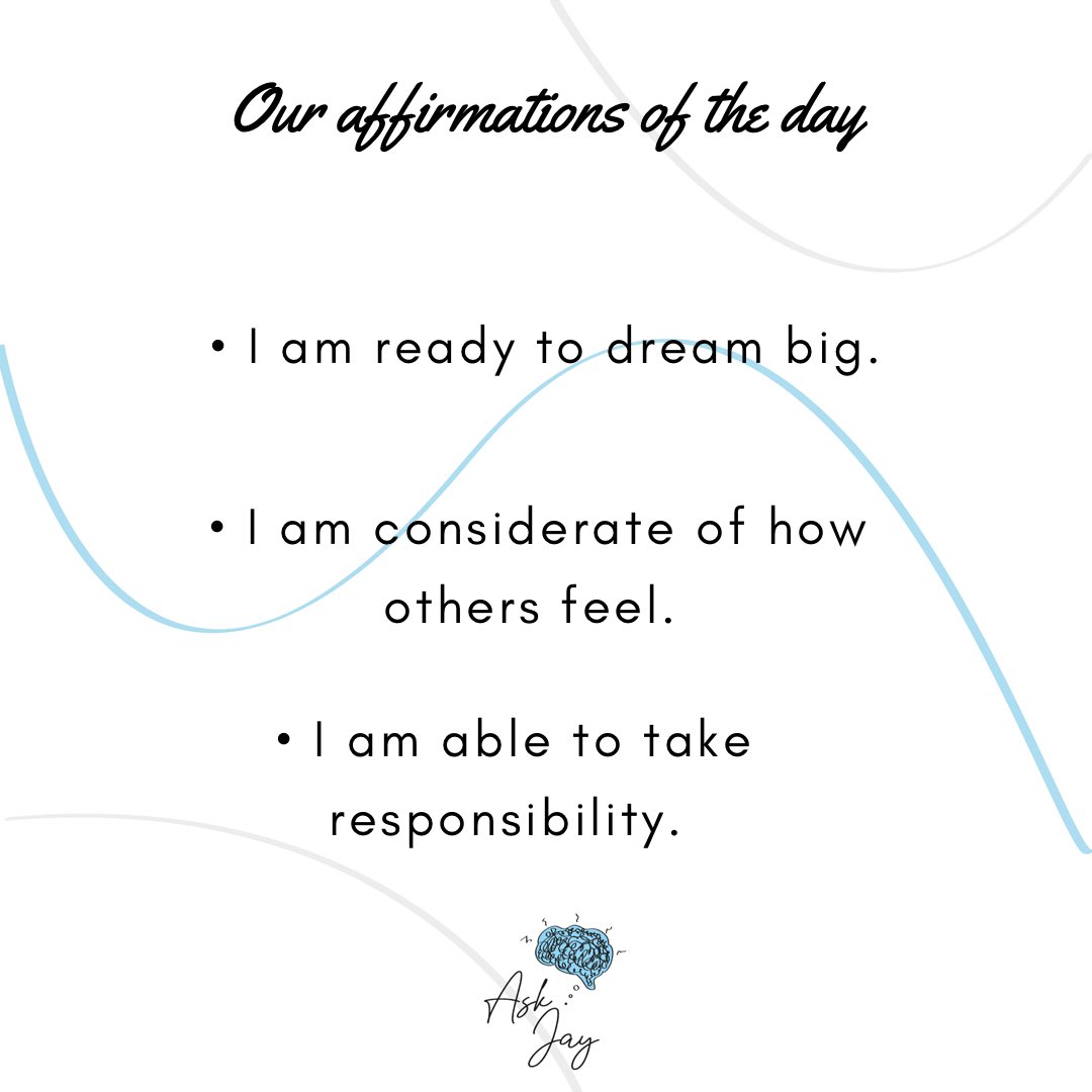 AskJay_'s tweet photo. Hello and happy Monday! 

Our affirmations of the day. 

Have a great week ✅ https://t.co/KQSAFXEvst