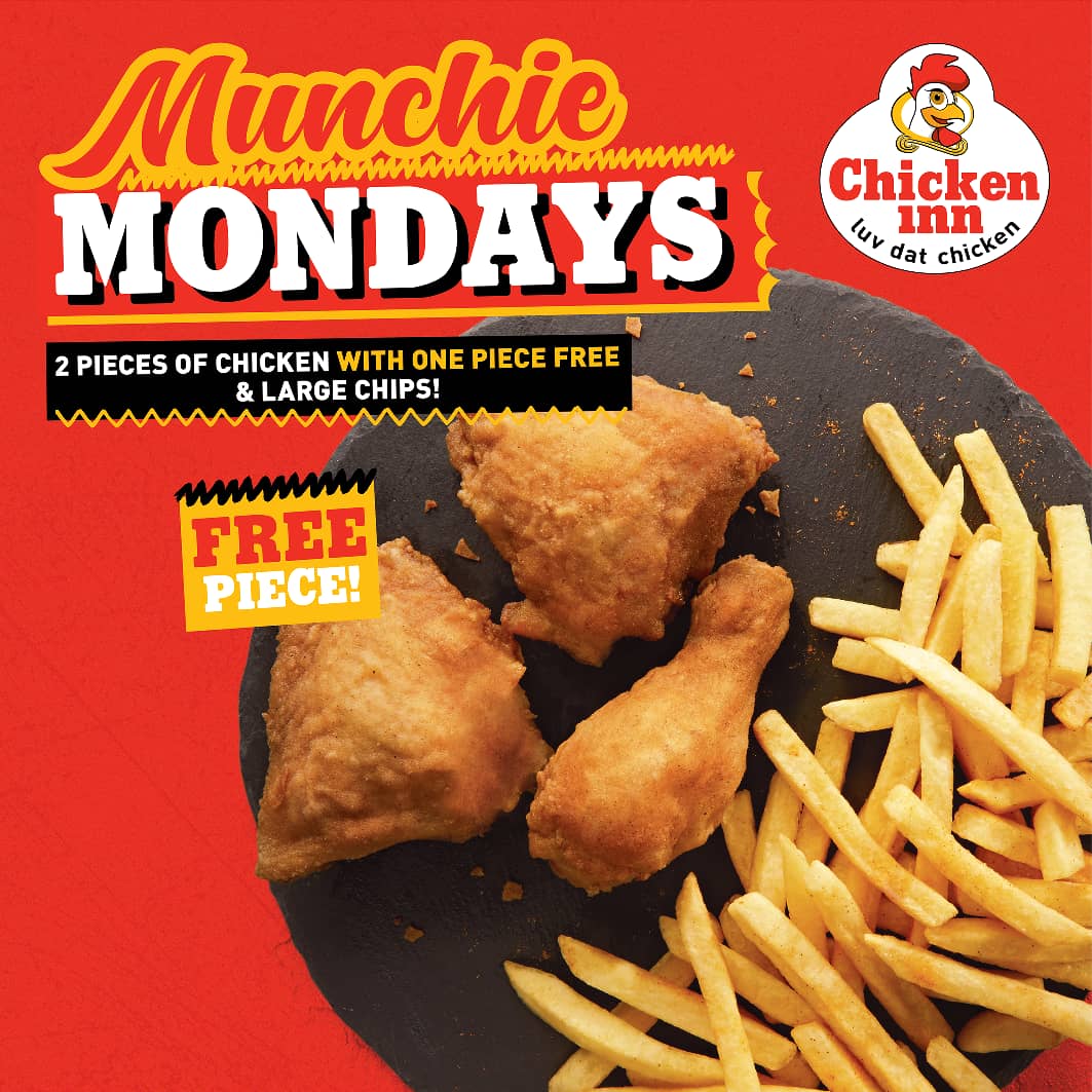 ChickenInnZW's tweet photo. Love the Munch? Bring the bunch! Tag your Monday squad!
#OrderInn #DAD #ChickenInn #LuvDatChicken #Delicious #TeamHuku #TeamNkukhu #InnGang https://t.co/xaE2PvNb09
