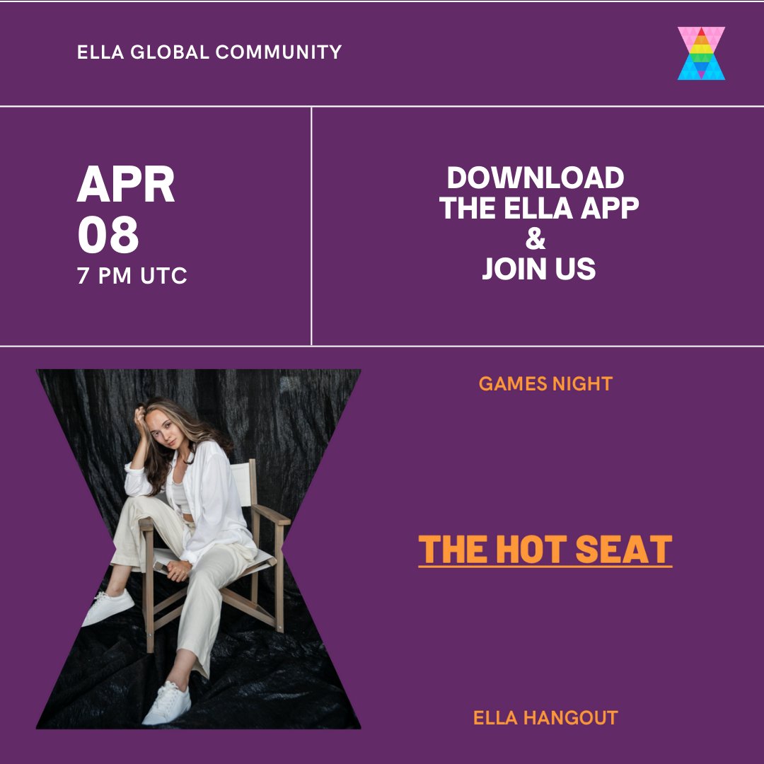 📣  #freeevents  on the #ellaapp

☮️ Monday: A mindfulness journey
💔 Wednesday: Moving on from breakups
💪 Thursday: Get fit in 25mins with HIIT
🔥 Friday: Weekly games night
💋 Sunday: Hanging out and talking about sex

See you there!

#queer #lesbian #lgbtevents #lesbianevents