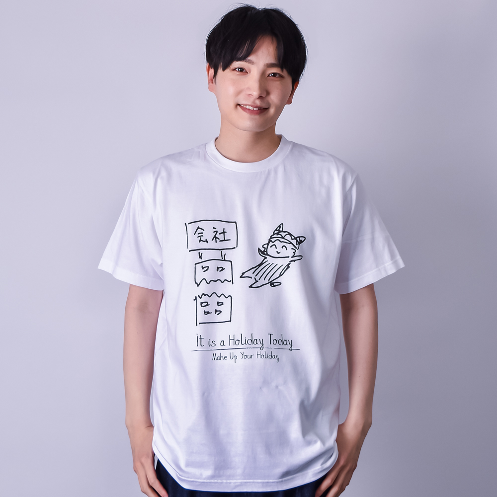 【モデル着用写真紹介📷】

「Holiday」
ttrinity.jp/product/3064768
バーチャルねこさん（<a href="/neko_vtuber/">バーチャルねこ</a>）

モデル：岡山幸樹さん（<a href="/kouki_okayama/">岡山幸樹</a>）
身長176㎝・5.6オンスTシャツ Lサイズ