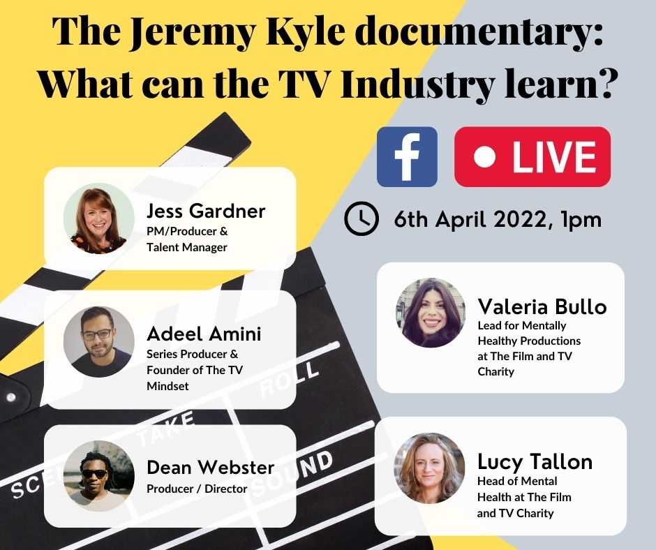 TalentdPeople's tweet image. This Weds!  Join us LIVE at 1pm on our FB page. 

With mental health and working practices within the TV industry in the headlines once again, we discuss practical steps and positive action we can take to make things better.

#FacebookLive #TPsession