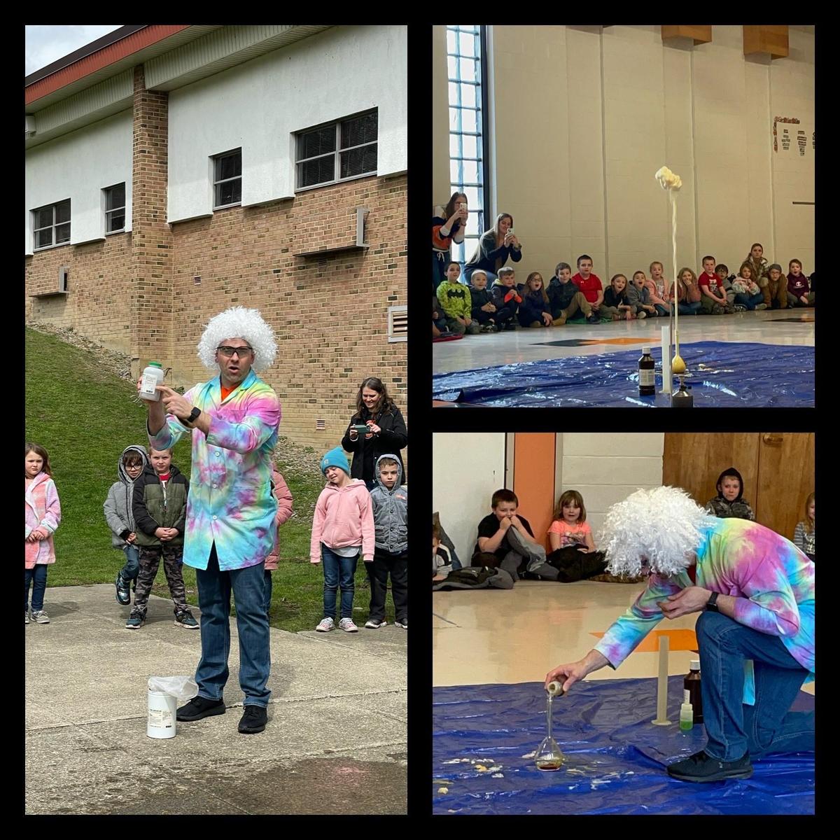 J. Andrew Morrow Mad Scientist - Throughout the third marking period of the 2022 school year, the students of  J. Andrew Morrow exhibited respectful behavior and in turn earned a unique "Fun Friday" experience. They were entertained edl.io/n1594255
