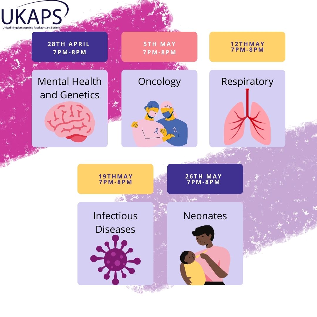 Join us for our first med student revision webinar this Thursday at 7pm covering paediatric cardiology. Sign-up on eventbrite: eventbrite.co.uk/e/paediatric-c…