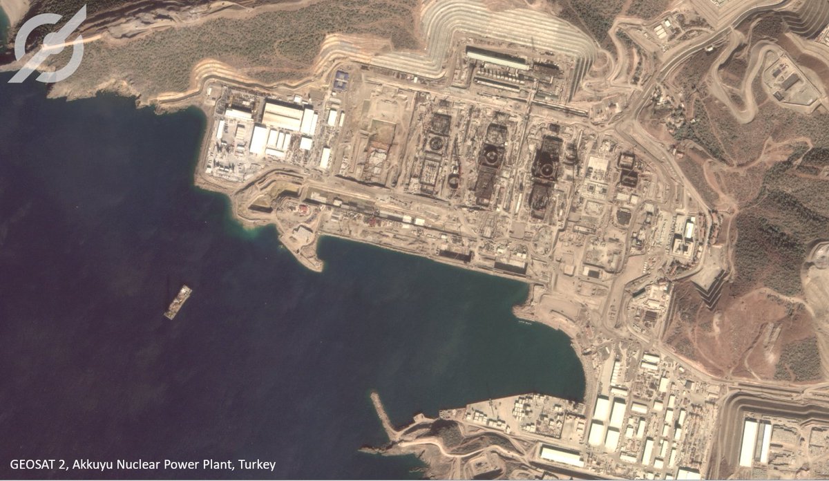 geosat_space's tweet photo. Sharper edges, good calibration and high-quality inputs to ensure good results in automatic #FeatureDetection algorithms, are just some of the great qualities of our #SuperResolution product. #GEOSAT2 #AkkuyuNuclearPowerPlant #Turkey #VeryHighResolution https://t.co/OQKM4RHHGI