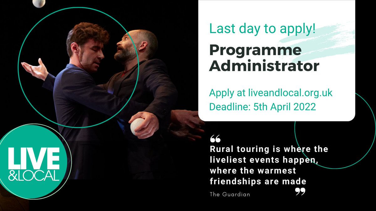 Last day to apply!🏃‍♀️🏃‍♂️
Our application portal for our position as Programme Administrator is open for the last 24 hours.
We offer a flexible part-time contract and working in an inclusive team.
liveandlocal.org.uk/recruitment/re…
Deadline: Midday, 5th April