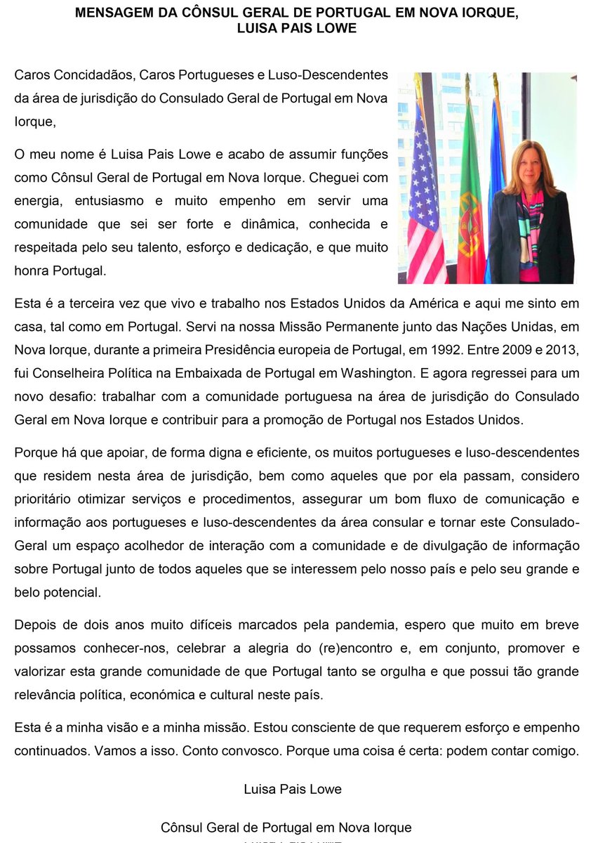 RealGabeMarques's tweet photo. Welcome to the new #Consul-General of #Portugal in #NewYork, Dra. Luisa Pais Lowe. @nestrangeiro_pt https://t.co/3KEsuf2vuV