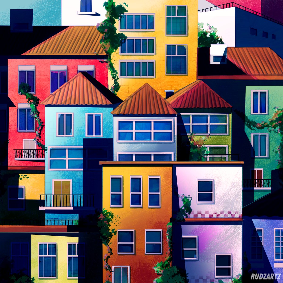 rudzartz's tweet photo. clustered houses 🏡 https://t.co/ONUSYiNSm8