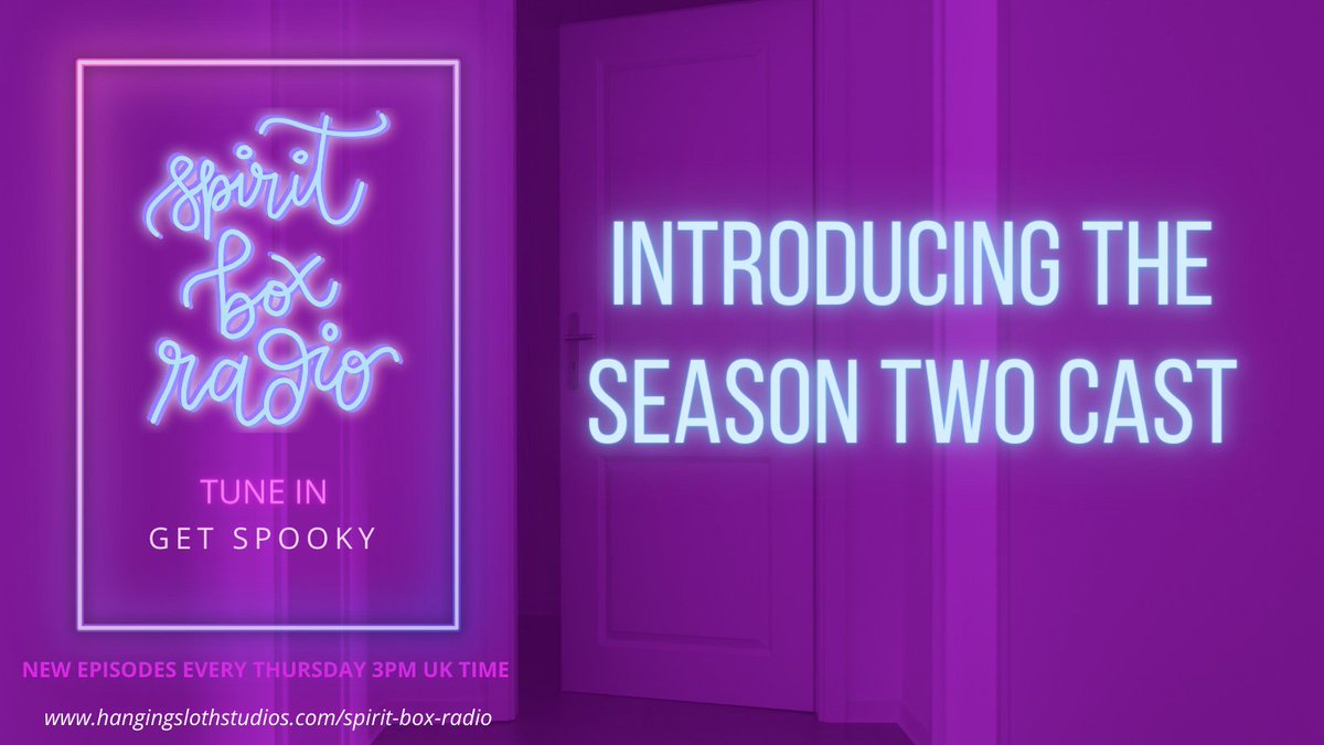 hangingsloths's tweet photo. it's time for you to meet the cast of @SpiritBoxRadio Season Two! They're all incredible VAs and I'm so excited for you to hear them in the show. Most of them will be appearing for the first time in S2 Pt2, which kicks off in May!! https://t.co/AX5xKni8iQ