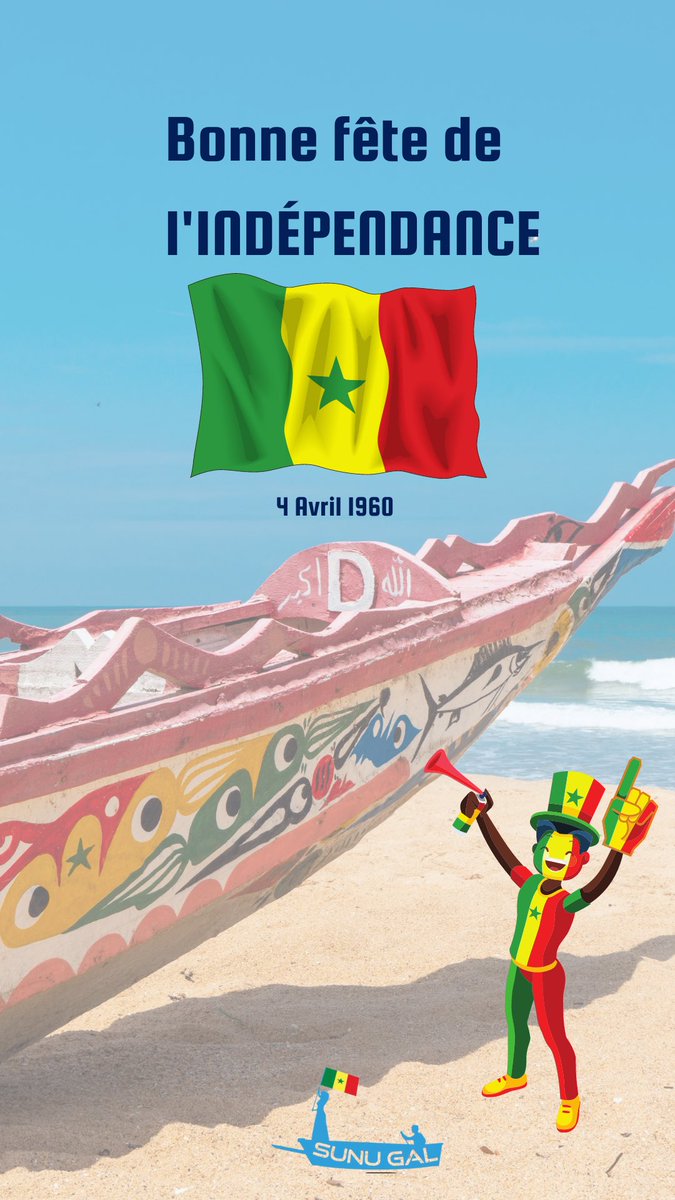 #4avril Le Sénégal 🇸🇳 fête ces 62 ans d’indépendance.