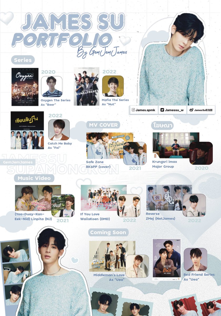 Hash Tag James 𝐔𝐩𝐝𝐚𝐭𝐞 𝐀𝐏𝐑𝐈𝐋 𝟐𝟎𝟐𝟐 — 📂📬 James Su Profile & Portfolio (TH 🇹🇭 & ENG ...