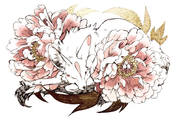 #もふもふしっぽのきつね達展4
スケブ企画についてお知らせです
私の受付日は4月9日(土)先着数名
こちらで用意したハガキサイズの紙に描いて簡易フレームに入れて後日郵送する形となります
料金はカラー仕上げ15000円(水彩着彩)、金ペン+万年筆インク仕上げ10000円(添付参考)→ 
