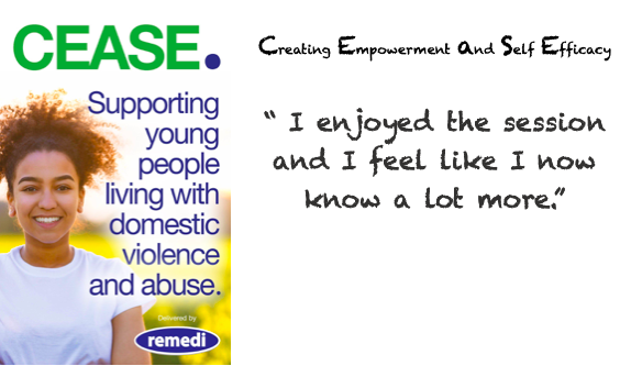 RemediRj's tweet photo. “We have received some great feedback following a delivery by CEASE worker Salli to a group of young people from Dearne Valley College #Rotherham #CEASE #DearneValley #RNNGroup” #StopDomesticAbuse https://t.co/tTMUDkfYbp