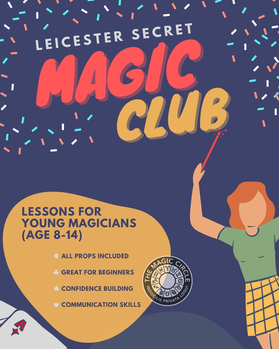 tomdixonmagic's tweet photo. Today 4pm - The Leicester Secret Magic club!
At the @createstudioslc 
I'll see you then ;)!

@coolasleicester @leicslive @WhatsOnLeics #Leicester #leicesteractivities #leicesterclass #leicesterkids https://t.co/yvTIHmlawC