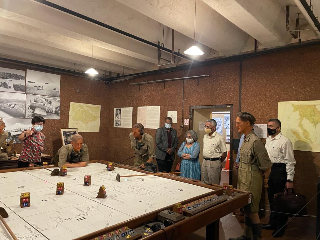 adgpi's tweet photo. General MM Naravane #COAS visited the Battle Box Bunker at Fort Canning, #Singapore &amp; was briefed on the cultural &amp; historical significance of the place. The Bunker was used as an emergency, bomb-proof Command Centre during World War II.

#IndianArmy
#IndiaSingaporeFriendship https://t.co/jmHZ0oDCvT