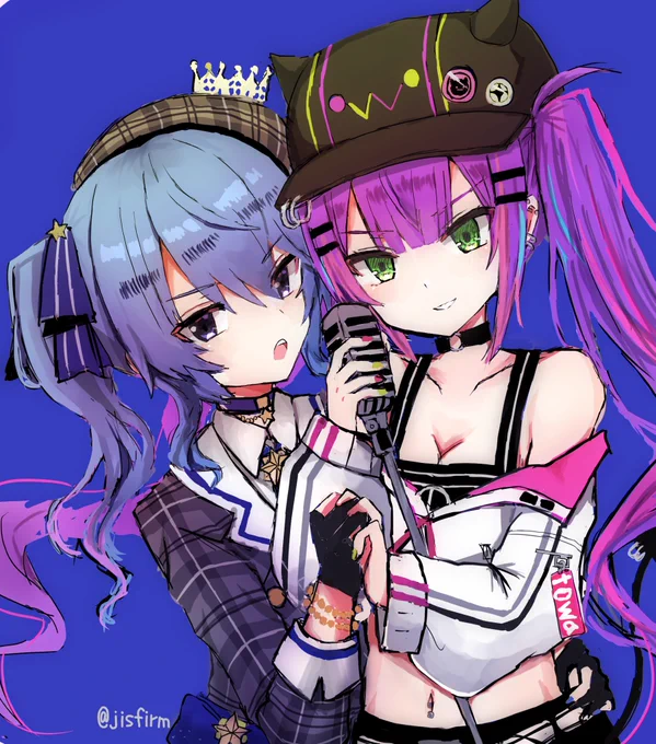 すいちゃんとトワ様が一緒に歌ってるの好き #TOWART #ほしまちぎゃらりー 