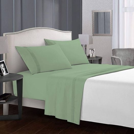 lelaanstore's tweet photo. Brushed Microfiber 1900 Premium Quality Soft Fabric Breathable Bedding – Wrinkle, Fade &amp; Shrinkage Resistant 4 Piece Sheets

(King/Sage)
Shop Online From Amazon
https://t.co/ufoXIOnXy2

#BedSheet #Brushed #Microfiber #Premium #Quality #SoftFabric #BreathableBedding #Wrinkle #Fade https://t.co/VjvLHLVTaM