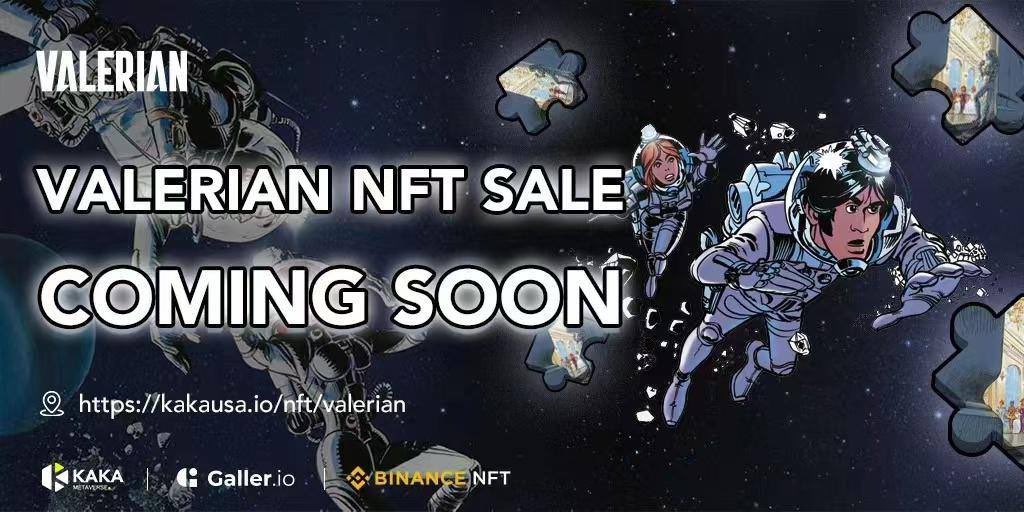 #KAKA Metaverse present “Valerian NFTs Collection with a limited supply of 14,999.

By participating you'll be able to redeem a character, land, prop, &amp; more on the #Metaverse 🔥 

Get Whitelisted: bit.ly/3NN7nrC
Join Discord: discord.io/kakametaverse

<a href="/kakanftworld/">KAKA Metaverse</a> #NFT