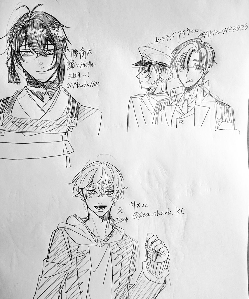 # いいねした人の画像欄覗いて素敵絵を私の絵柄で描いてもいいですか 
描きました!!!!!!! 