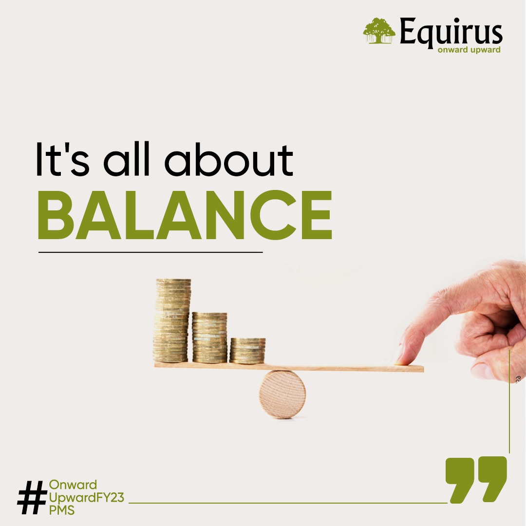 equirusgroup's tweet photo. Get #EquirusPMS to do it for you:
079-6190-9595
pmsops@equirus.com
What's the most important ingredient in a great #portfolio. It’s balance.
Balance comes from right allocation across industry types, and across large, mid and small caps.
#OnwardUpwardFY23
#Equirus https://t.co/WXKkXUbbtn