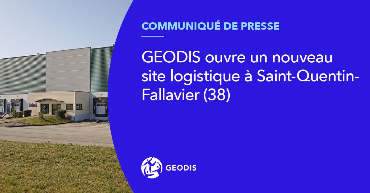GEODIS_Group's tweet photo. 📢 Communiqué de presse | #GEODIS ouvre un nouveau site logistique à Saint-Quentin-Fallavier, dans l'Isère.
🏗️ Avec ce nouveau site dédié au e-Commerce, GEODIS accroît ses opérations de #logistique contractuelle sur la région Rhône-Alpes.
➡️ https://t.co/BmGzcyU4Su
#KeepRising https://t.co/TxM37zsC2e