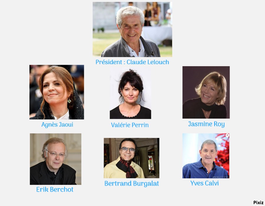 Le jury de l’édition 2022 du #PrixMichelLegrand : Claude Lelouch, Agnès Jaoui, Jasmine Roy, Valérie Perrin, Erik Berchot, Bertrand Burgalat, Yves Calvi.