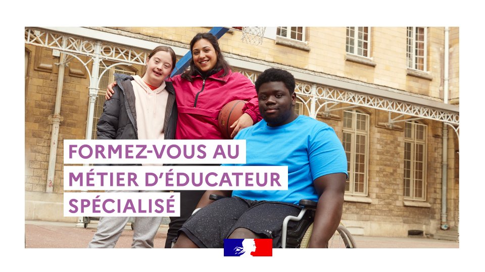 Travail_Gouv's tweet photo. #Seformer 📝 | Intéressé par le métier d'éducateur spécialisé ? Ça tombe bien le secteur recrute ! 

📲 Découvrez votre vocation et démarrez votre formation pour ce métier porteur de sens sur 👉 https://t.co/78O12ocO7O 
#metiersdusoin #educspés #recrutement https://t.co/wmTOtZLxAS