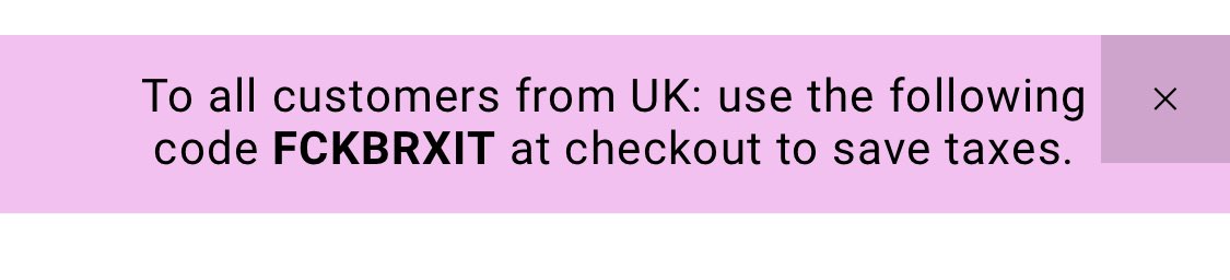 Self explanatory discount codes…