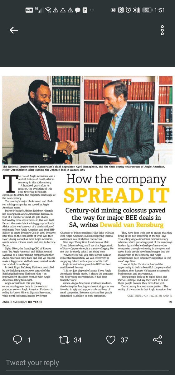 King44951503's tweet photo. @TimesLIVE The real sellouts are those who gave up on the original struggle for land,They were rewarded by the White's who own the land, the mines &amp; the economy they captured the ANC in the 80s &amp; 90s making them instant billionaires. The landless black masses only got civil rights https://t.co/bcoTNlprBm