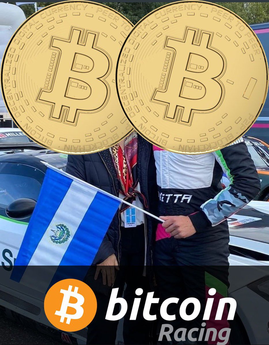 We have two mystery VIP guests joining us on the 9th of April. One is a professional El Salvadorian race driver who will be driving a #bitcoin car, and the second works for the El Salvadorian Government! Tickets available for the first race to anyone who makes a correct guess!