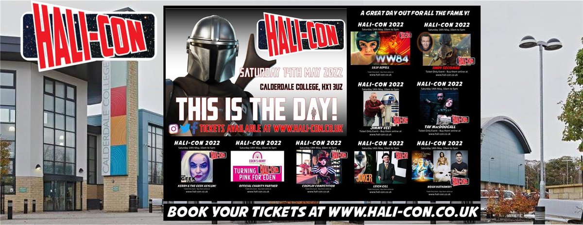HaliCon_UK's tweet photo. We’re BACK! Right folks, we’ve been scuppered with a broken laptop for nearly a week, so prepare to be spammed in the best possible way!

It’s time to focus on #Halifax #ComicCon  so this coming week we’re going to be shouting a lot!

Get your tickets at https://t.co/wkPb1jKUDz https://t.co/YPbp7zvEDU