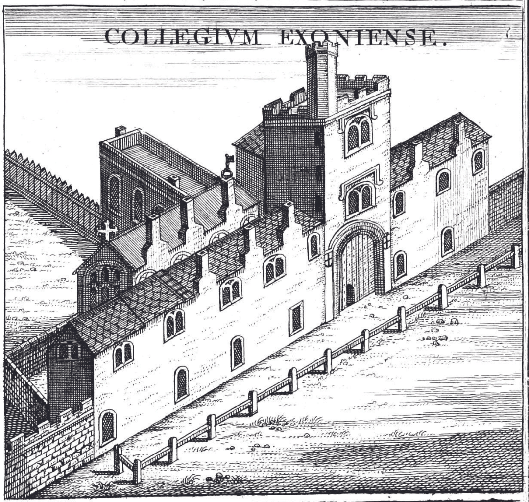 Exeter College Engraving 1566