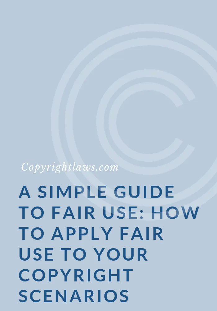 Copyright tip: Download the PDF, A Simple Guide to Fair Use: How to Apply Fair Use to Your Copyright Scenarios. buff.ly/3ut8tQE  #CopyrightTips #FairUse