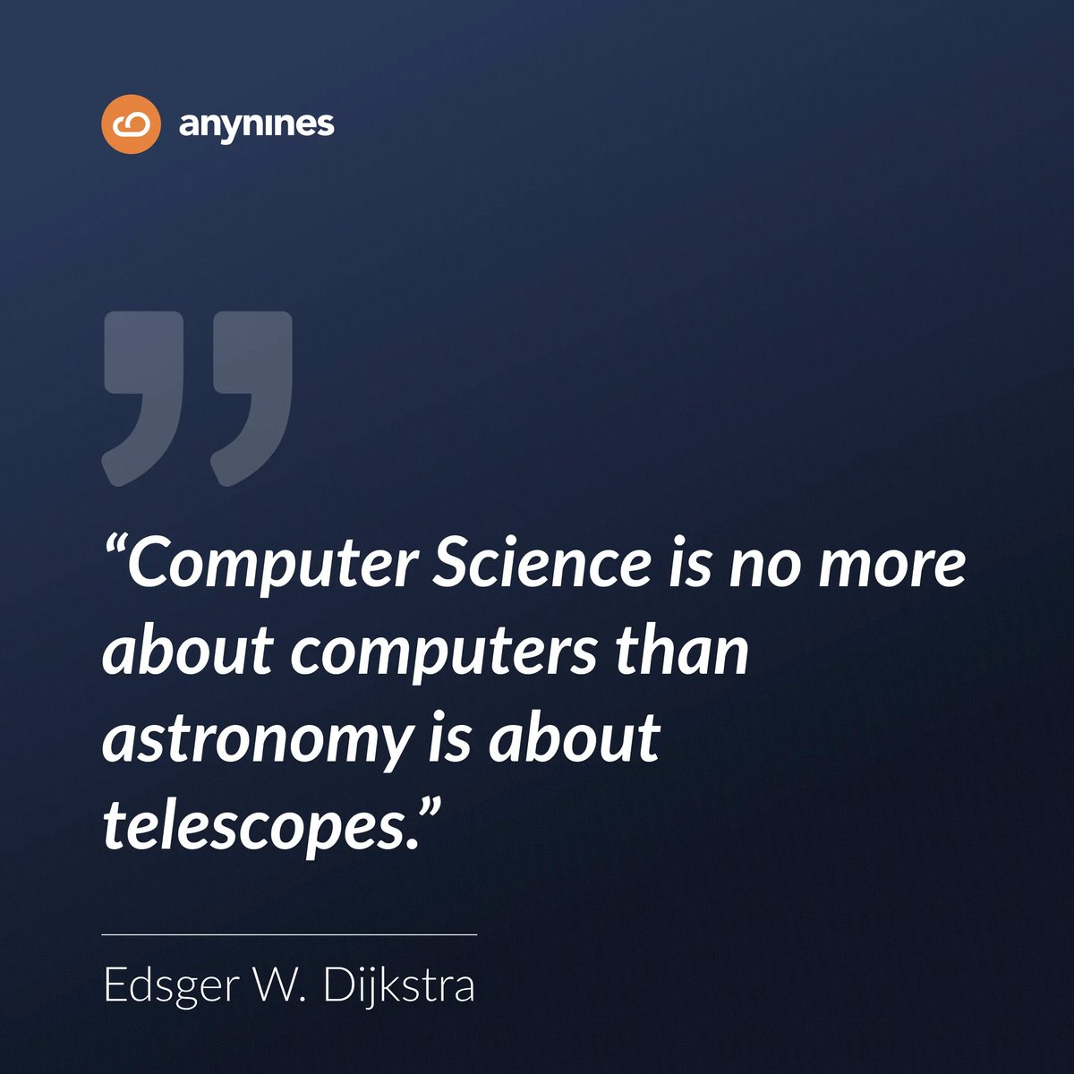 anynines's tweet photo. 🖱 Much more than #tech at https://t.co/RDvHci7Ly9
#MotivationalMonday #MotivationalQuote #QuoteOfTheDay #InspirationalQuotes #anynines #k8s #dataservices #CNCF #digitaltransformation #welovetech #opensourceknowledge https://t.co/BQTv4oFZ0d